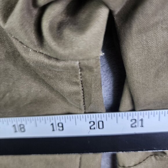 Womens Love Tree Large Olive Green Utility Jacket w/ Sweater Insert Full Zip L - Picture 12 of 13